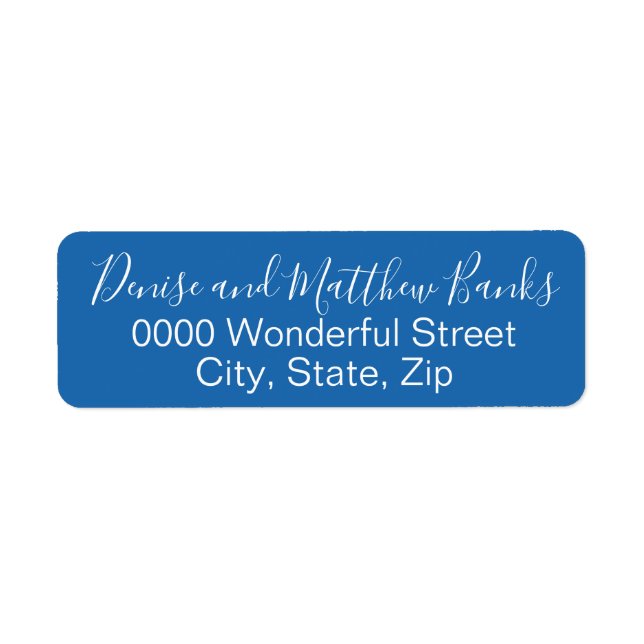 Nebulas Blue Address Label (Vorne)