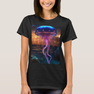 Nebulous Nightjelly: Biolumineszente Schönheit T-Shirt