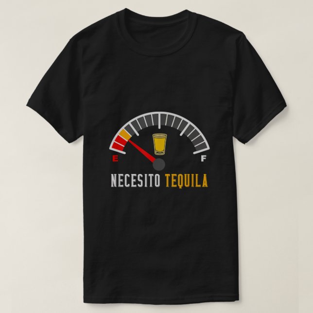 Necesito Tequila Cinco de Mayo T-Shirt (Design vorne)
