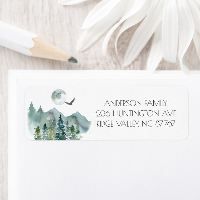 Neck des neuen Adressetiketts aus Holz (Insitu)