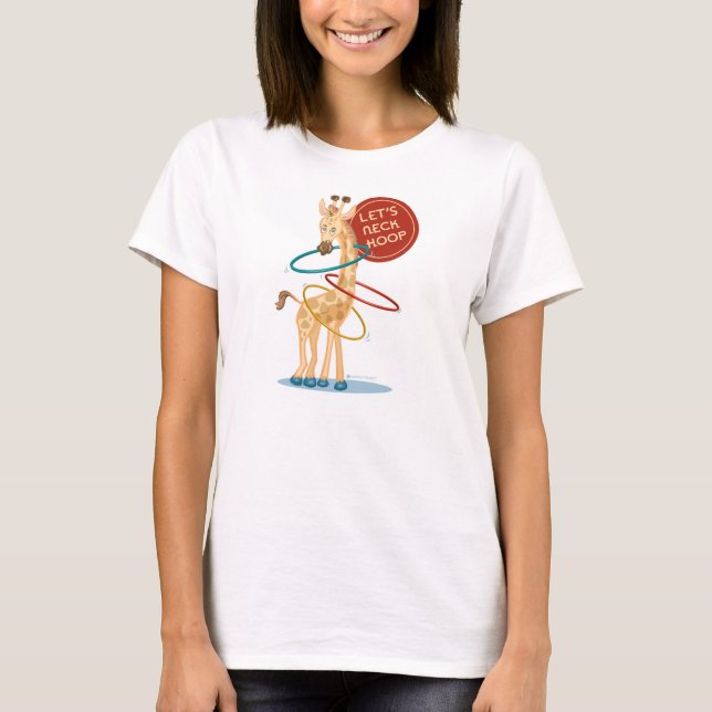 Neck Hooping Giraffe: T-Shirt ausbrennen (Vorderseite)