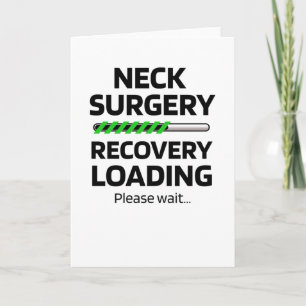 Neck Operation Erholung Geschenk Neck Operation Karte