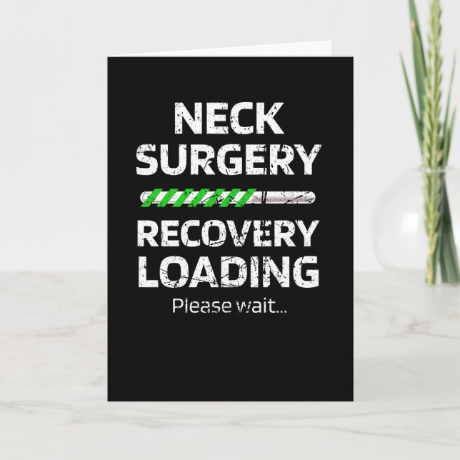 Neck Operation Erholung Geschenk | Neck Operation  Karte (Vorderseite)