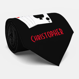 Neck Te Four Aces Design Krawatte