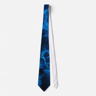 Neck Tie - Blue Ocean Wave Krawatte