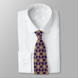 Neck Tie Blue und Gold Krawatte