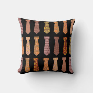 Neck Tie Brown Epic Muster Design Kissen