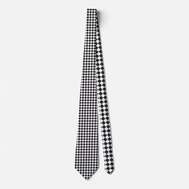 Neck Tie Diamant wie Schachbrett Krawatte (Vorderseite)