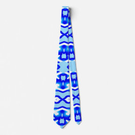 Neck Tie, ein blaues Muster für das Drucken von St Krawatte