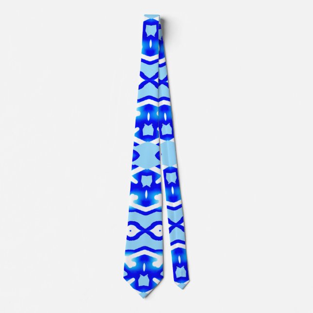 Neck Tie, ein blaues Muster für das Drucken von St Krawatte (Vorderseite)