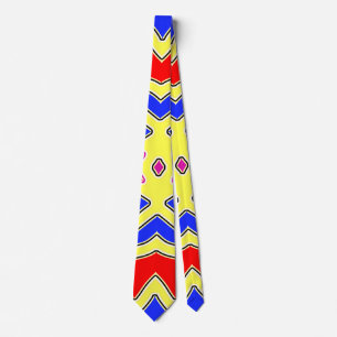 Neck Tie, ein mehrfarbiges Stoffmuster-Design Krawatte
