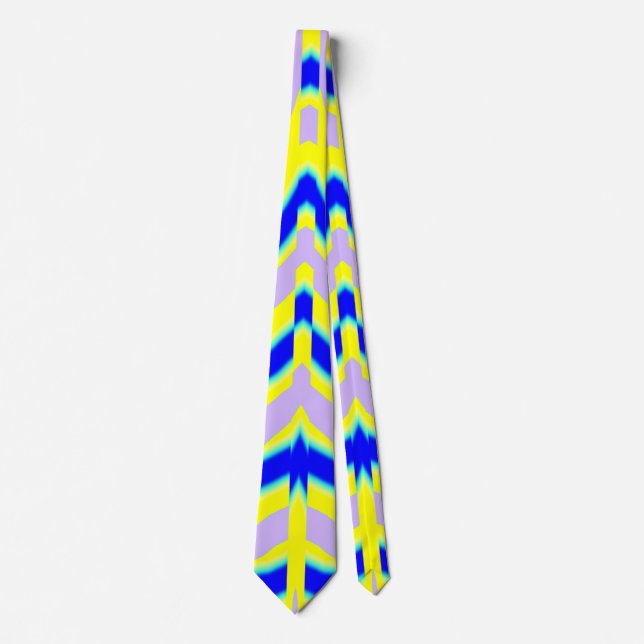 Neck Tie, ein mehrfarbiges Stoffmuster-Design Krawatte (Vorderseite)