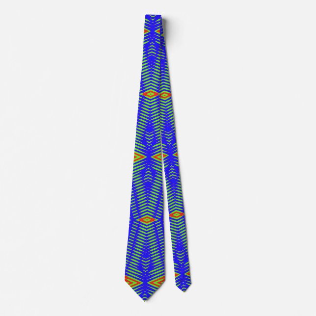 Neck Tie, ein mehrfarbiges Stoffmuster-Design Krawatte (Vorderseite)