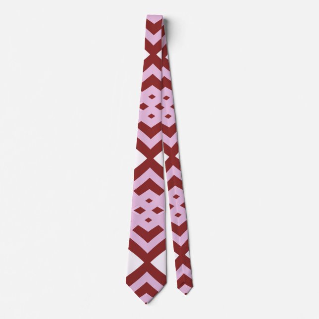 Neck Tie, ein mehrfarbiges Stoffmuster-Design Krawatte (Vorderseite)