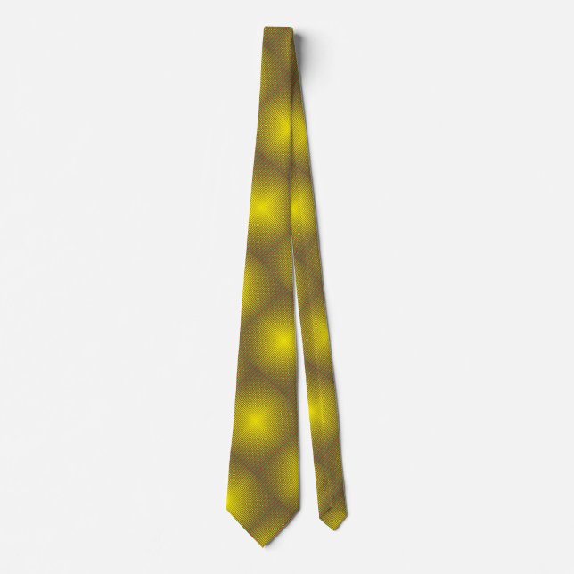 Neck Tie gelb schwarz Krawatte (Vorderseite)