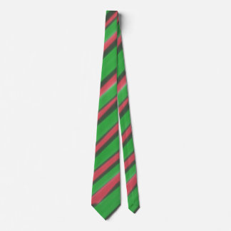 Neck Tie Green & Red Krawatte
