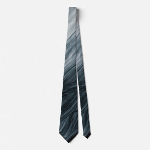 Neck Tie in Blautönen mit Abstraktem Muster Krawatte