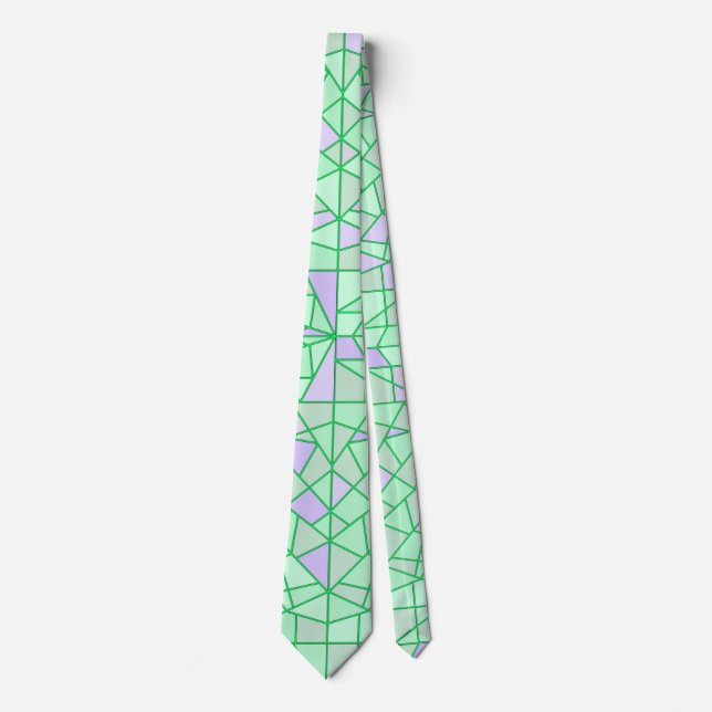 Neck Tie mit Grün und Design Krawatte (Vorderseite)