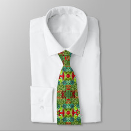 Neck Tie mit grünen Rose und Rot Krawatte