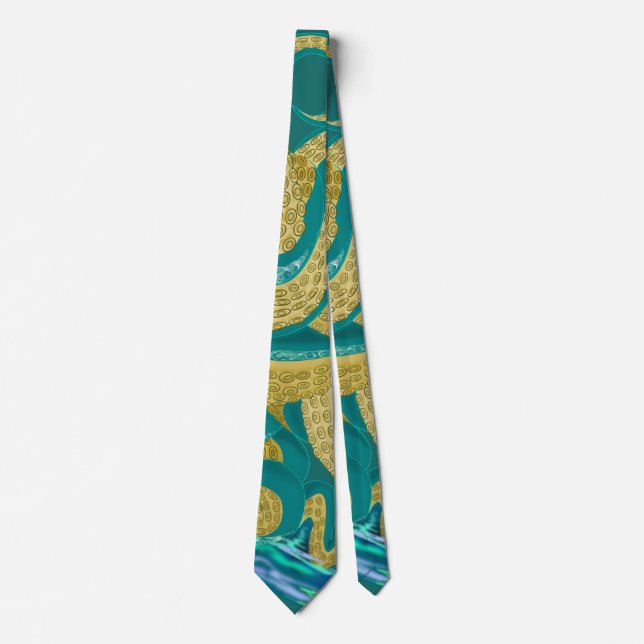 Neck Tie mit Octopus Modernes Design Krawatte (Vorderseite)