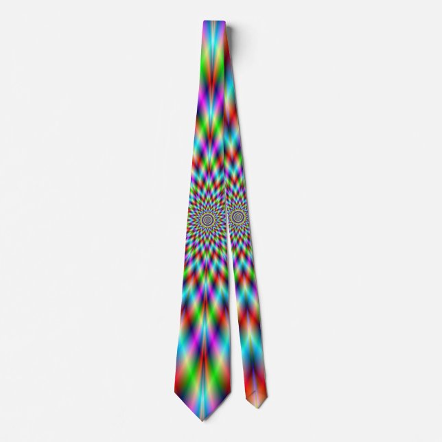Neck Tie Neon Star Exploding Krawatte (Vorderseite)