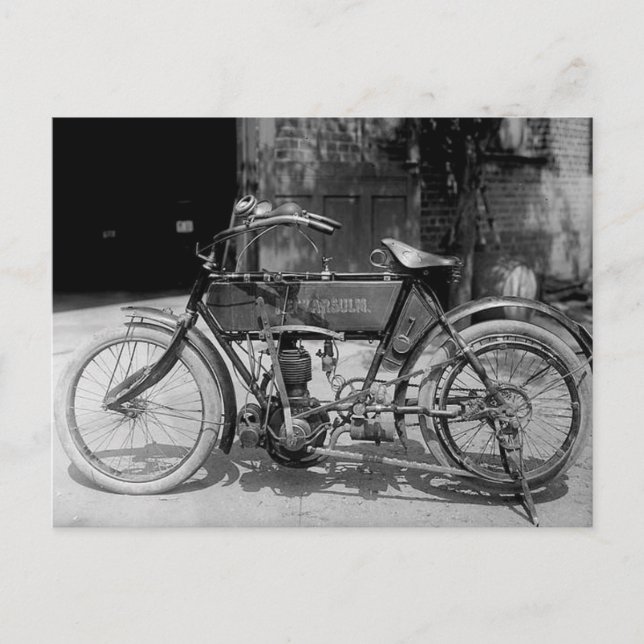Neckarsulm 1917 D Vintages Motorrad-Foto Postkarte (Vorderseite)