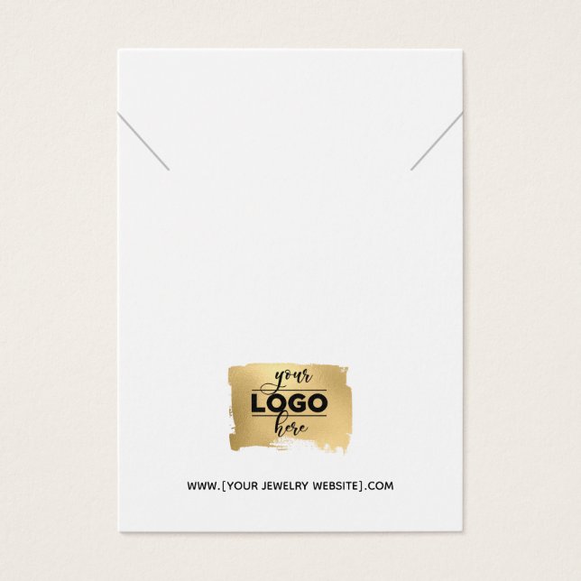 Necklace Add your Logo Juwelier Display Card (Vorderseite)