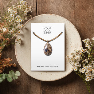 Necklace Add your Logo Juwelier Display Card