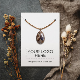 Necklace Add your Logo Juwelier Display Card