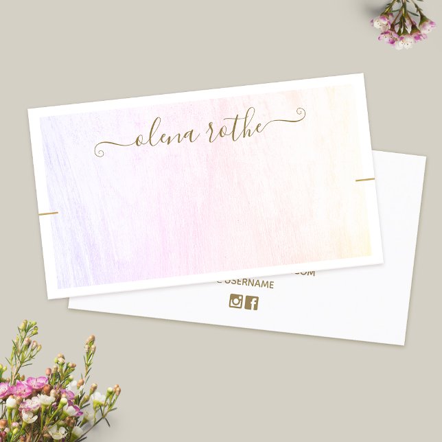 Necklace Bracelet Pastel Rainbow Wood Display Telefonnummerkarte (Von Creator hochgeladen)