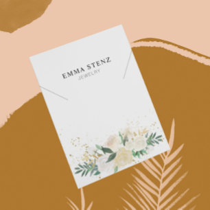 Necklace Display Card ・ Elegante Pastel Floral