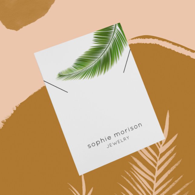 Necklace Display Card ・ Tropical Palm Leaf (Von Creator hochgeladen)