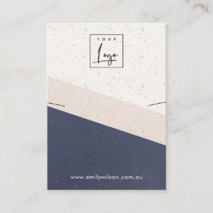 Necklace-Display-Logo für die Navy White Blush-Ke Visitenkarte