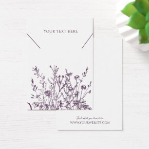 Necklace Juwelier Display Card ・ Lila Wildflora