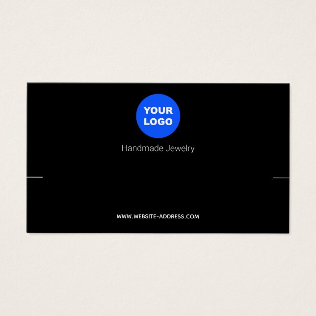 Necklecklack-Armband-Anzeige für Schwarze Add-Logo (Vorderseite)