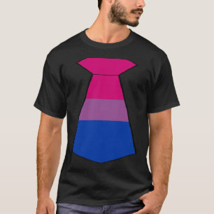 Necktie Anzug Krawatte Tuxedo Bisexuelle Flagge Fa T-Shirt