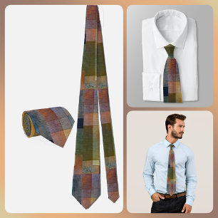 NECKTIE - Shades of Brown and more - Patchwork Krawatte