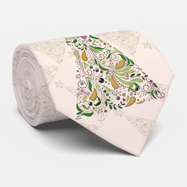 Necktie - Toskana Tree Two Krawatte (Gerollt)