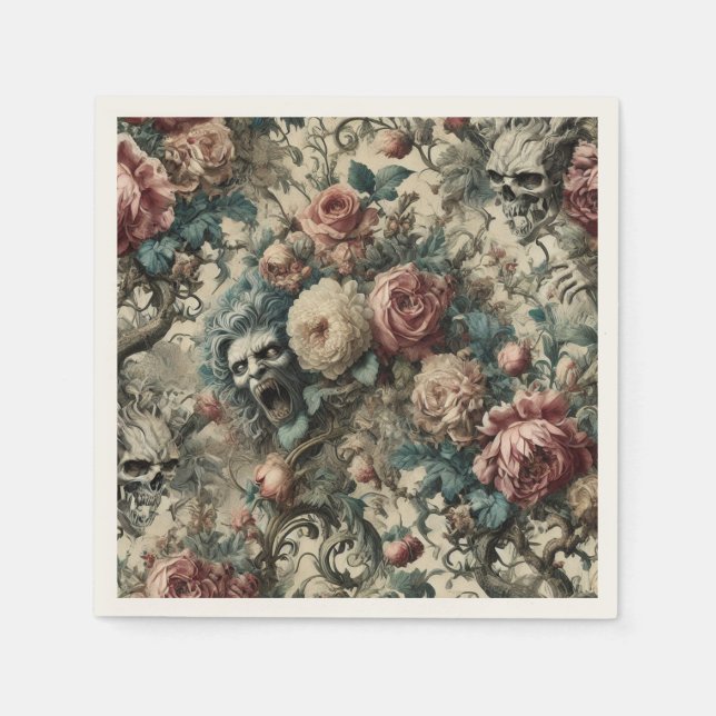 Necromancy of the Gnashed – Gothic Victorian  Serviette (Vorderseite)