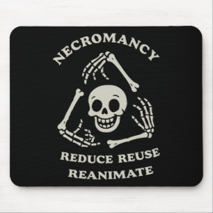 Necromancy Reanimate Funny Skelett Mousepad