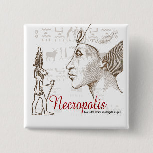 Necropolis-ägyptische Stadt des toten Knopfes Button