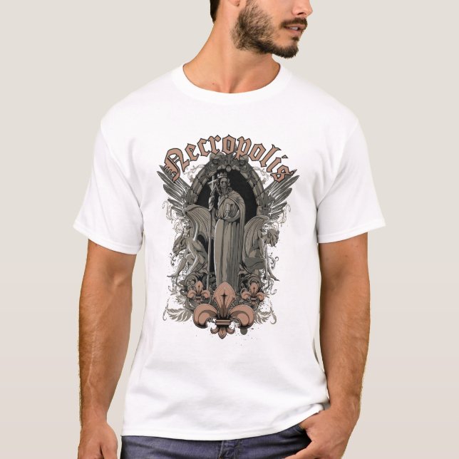 Necropolis Gothic Angel T-Shirt Vintage (Vorderseite)