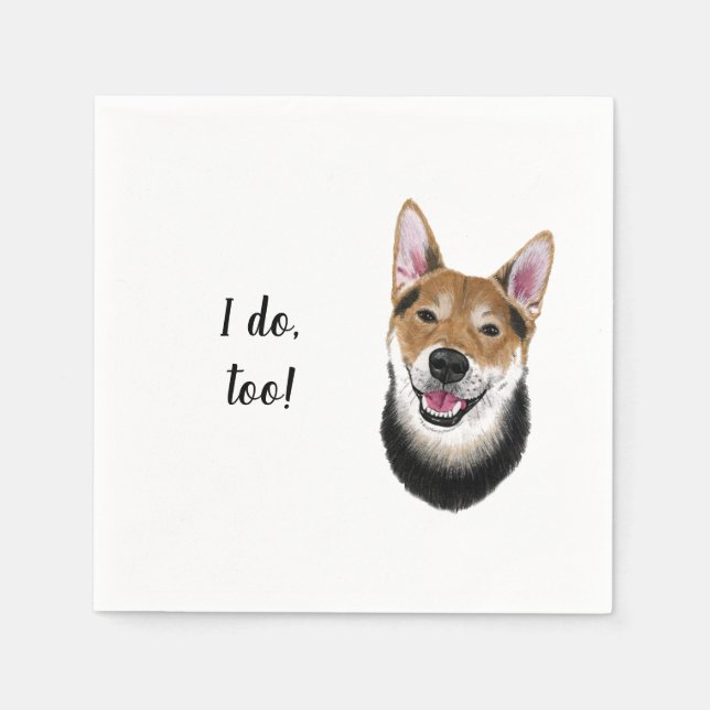 Ned Custom Cocktail Napkin Serviette (Vorderseite)