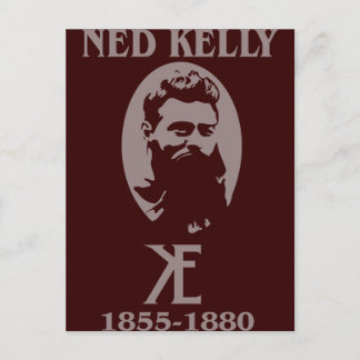 Ned Kelly Design Postkarte