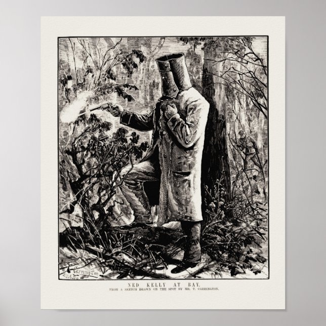 Ned Kelly macht den letzten Stand in Glenrowan Poster (Vorne)