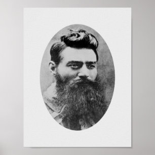 Ned Kelly Mugshot - 1880 Poster
