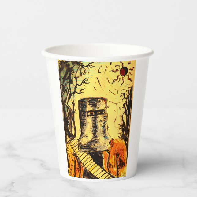 ned Kelly Solar Eclipse Paper Cups Pappbecher (Vorderseite)