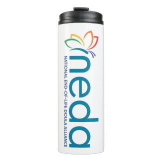 NEDA Logo Wasserflasche Thermosbecher