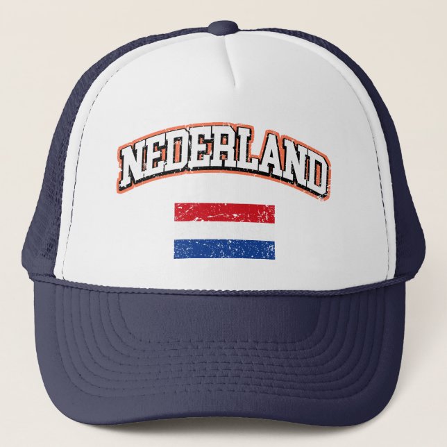 Nederland Flagge Truckerkappe (Vorderseite)