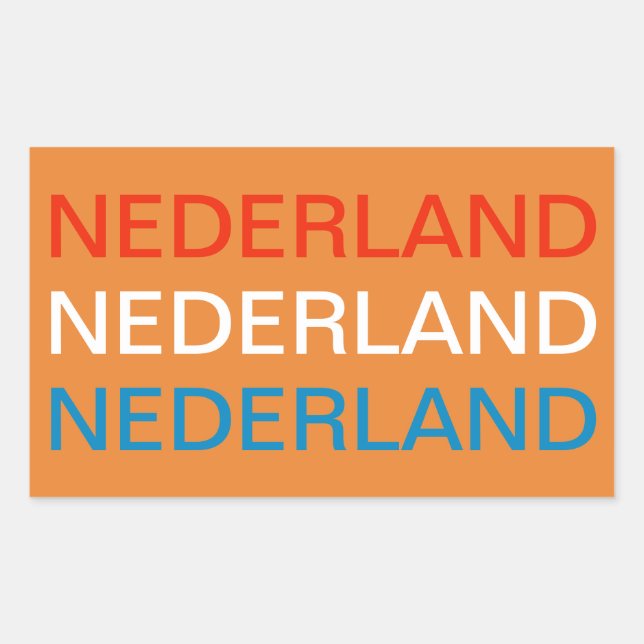 Nederland koffer sticker (Vorderseite)